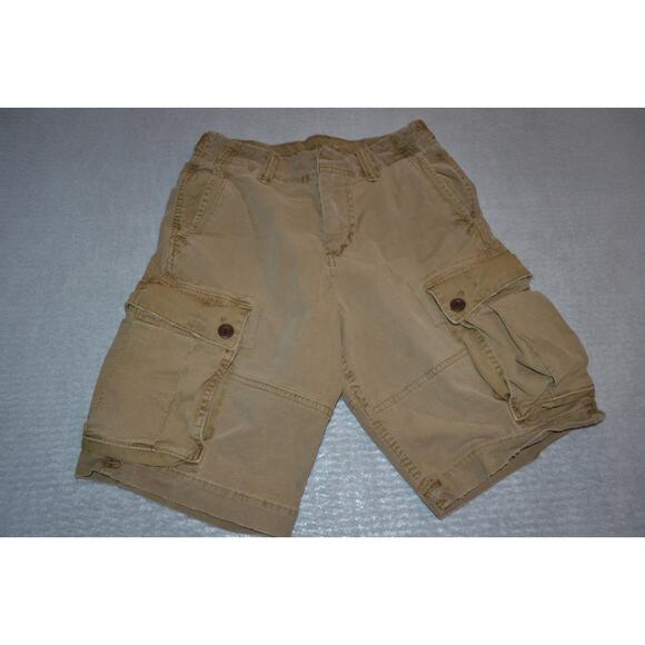 27948 American Eagle Cargo Shorts Next Level Flex Tan Size 26 Mens Teens - Picture 1 of 8